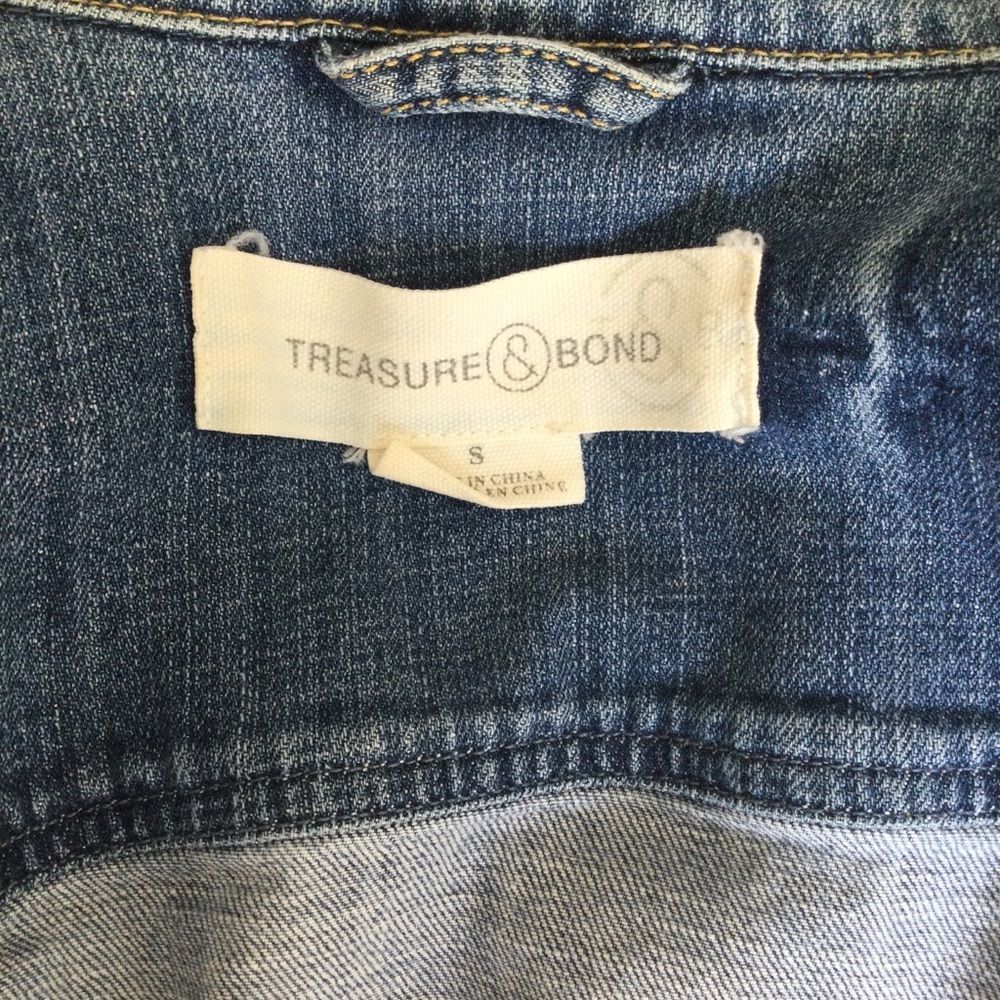 Treasure & Bond Denim Jacket Size S Light Blue Jean - Picture 7 of 7